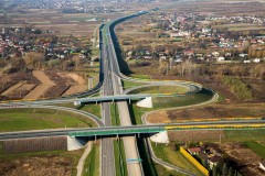 Rzeszowski odcinek autostrady A4. Źródło - Archiwum Urzędu Miasta Rzeszowa - fot. Tadeusz Poźniak.
