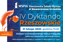 IV Dyktando Rzeszowskie 2020 - WSPIA